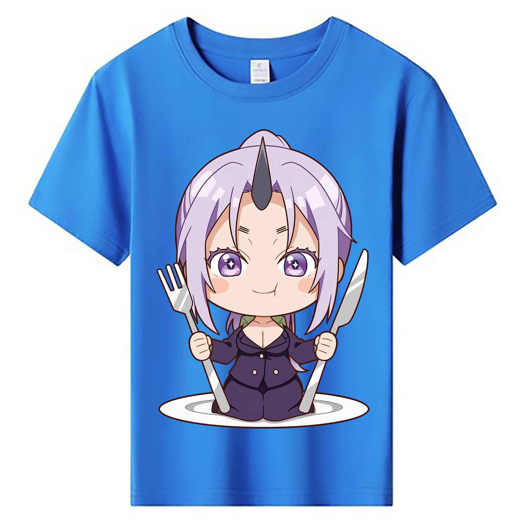 （画像用） 転スラ Regarding Reincarnated to Slime 綿100％キッズTシャツ（フロントプリント）